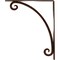 Ekena Millwork Legacy Wrought Iron Bracket, (Single center brace), Antiqued Copper 1 1/2"W x 12"D x 15"H BKTM01X12X15SLEACO - alternate 4